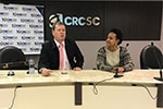 Visita e palestra no Conselho Regional de Contabilidade de SC