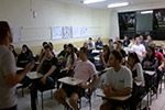 Palestra com Gerente de Marketing e com o Treinador da categoria sub-15 do Figueirense Futebol Clube