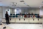 Visita e palestra no CRC/SC